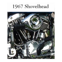 1967 Shovelhead Engine Poster posters