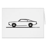 1968 1969 Plymouth Barracuda Greeting Card