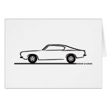1968 1969 Plymouth Barracuda Greeting Card