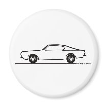 1968 1969 Plymouth Barracuda Magnets