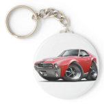 1968-69 AMX Red-Black Car Key Chains