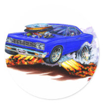 1968-69 Roadrunner Blue Car Stickers
