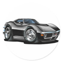 1968-72 Corvette Black Car Sticker