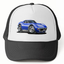 1968-72 Corvette Blue Car Trucker Hat