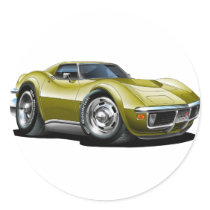 1968-72 Corvette Gold Car Sticker
