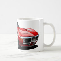 1968-72 Corvette Red Car Mugs