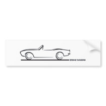 1968 Camaro Convertible BLK bumper stickers by frengi 1968 Camaro Convertible BLK bumper stickers