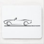 1968 Camaro Convertible BLK Mouse Pads
