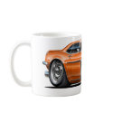 1968 Camaro Orange-Black Car mugs by maddmaxart 1968 Camaro Orange-Black Car mugs