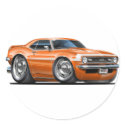 1968 Camaro Orange-White Car stickers by maddmaxart 1968 Camaro Orange-White Car stickers