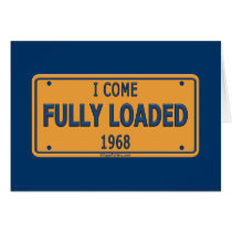 1968 Car Fully Loaded Greeting Card