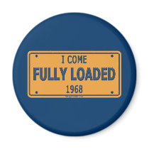 1968 Car Fully Loaded Refrigerator Magnet