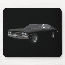 1968 Chevelle SS: Black Finish: Mousepad