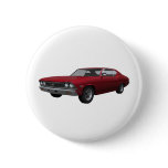 1968 Chevelle SS: Candy Apple Finish Pinback Button