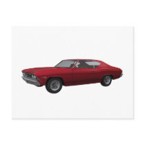 1968 Chevelle SS: Candy Apple Finish Post Cards