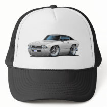 1968 Chevelle White Black Top Mesh Hat