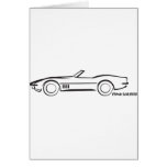 1968 Corvette Convertible BLK Greeting Cards