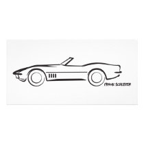 1968 Corvette Convertible BLK photo cards by frengi 1968 Corvette Convertible BLK photo cards