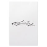1968 Corvette Convertible BLK Customized Stationery
