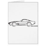 1968 Corvette Hardtop BLK Greeting Cards