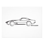 1968 Corvette Hardtop BLK Custom Invitations