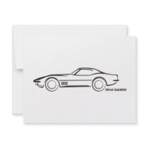 1968 Corvette Hardtop BLK invitations