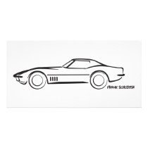 1968 Corvette Hardtop BLK photo cards