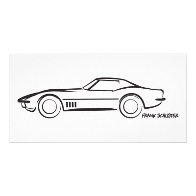 1968 Corvette Hardtop BLK Photo Card by frengi