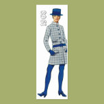 1968 Fashion Bookmark Business Card Templates