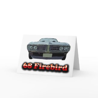 1968 Firebird Greeting Card card