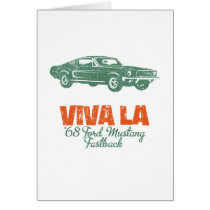 1968 Ford Mustang Fastback Greeting Cards