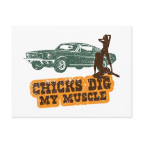 1968 Ford Mustang Fastback Postcards