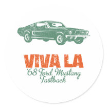 1968 Ford Mustang Fastback Stickers