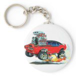 1968 GTO Red Car Key Chain