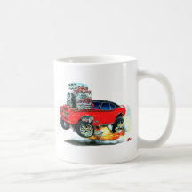 1968 GTO Red Car Mugs
