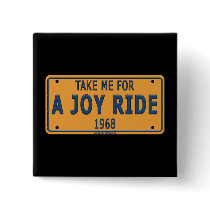 1968 Joy Ride Car Pinback Buttons