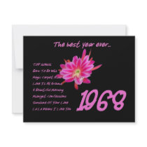 1968 OLDIES Hits - Reunion, Birthday, Anniversary invitations by JaclinArt 1968 OLDIES Hits - Reunion, Birthday, Anniversary invitations