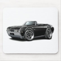 1968 Olds 442  Black Convertible Mouse Pad