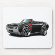 1968 Olds 442  Black-Red Convertible Mouse Pad