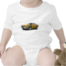 1968 Olds 442 Gold-Black Car Bodysuit