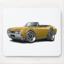 1968 Olds 442 Gold Convertible Mousepads