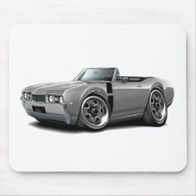 1968 Olds 442 Grey-Black Convertible Mouse Pads