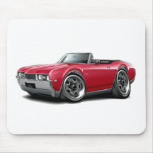1968 Olds 442 Red Convertible Mouse Pads