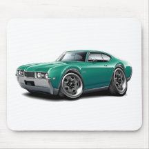 1968 Olds 442 Teal Car Mouse Pad
