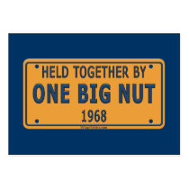 1968 One Big Car Nut Business Card Template