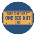 1968 One Big Car Nut Stickers