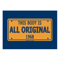 1968 Original Car Body Business Card