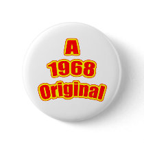 1968 Original Red Pinback Button