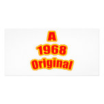 1968 Original Red Photo Greeting Card