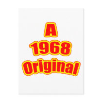 1968 Original Red Post Card